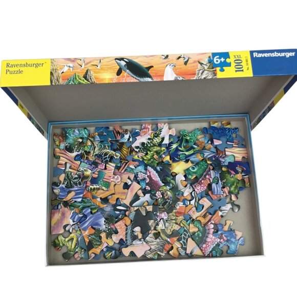 Ravensburger Premium 100 Piece XXL Beautiful Ocean Jigsaw Puzzle For Ages 6+ - Picture 4 of 10
